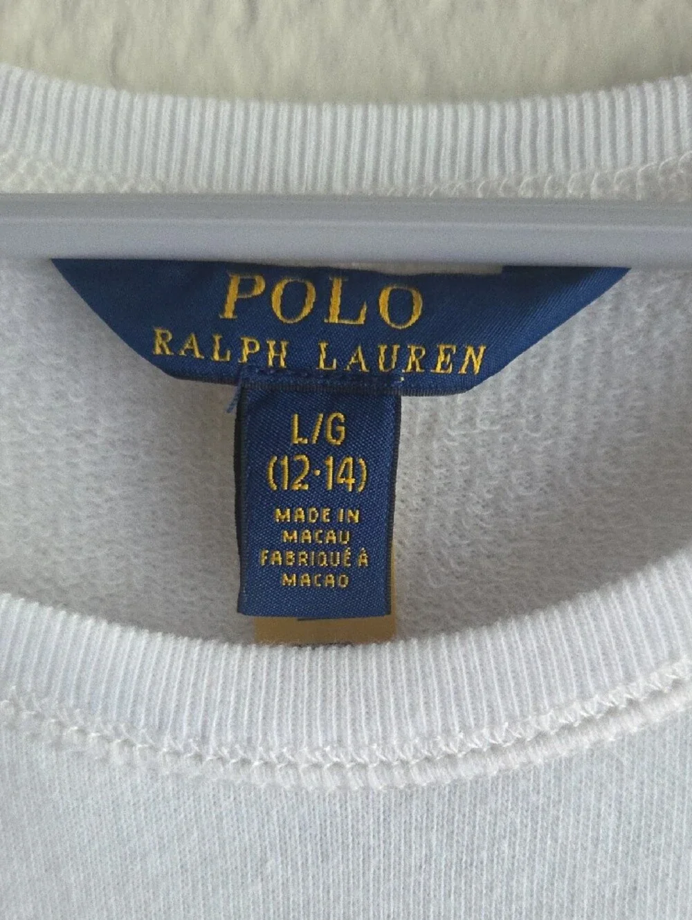 Polo by Ralph Lauren White Kids Dress with Bear Graphic